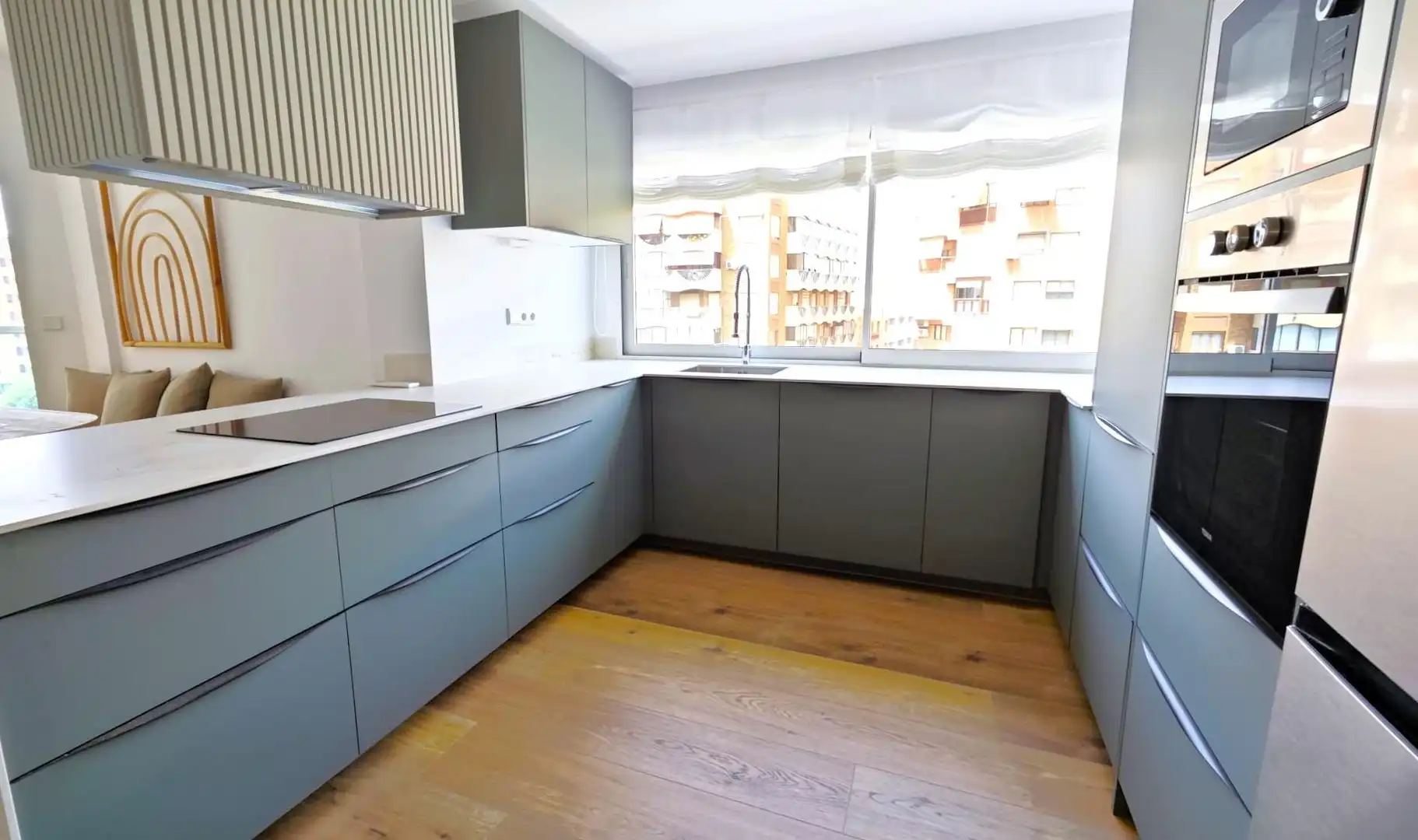 Kitchen of Flat for rent in Alicante / Alacant  with Air Conditioner, Heating and Parquet flooring
