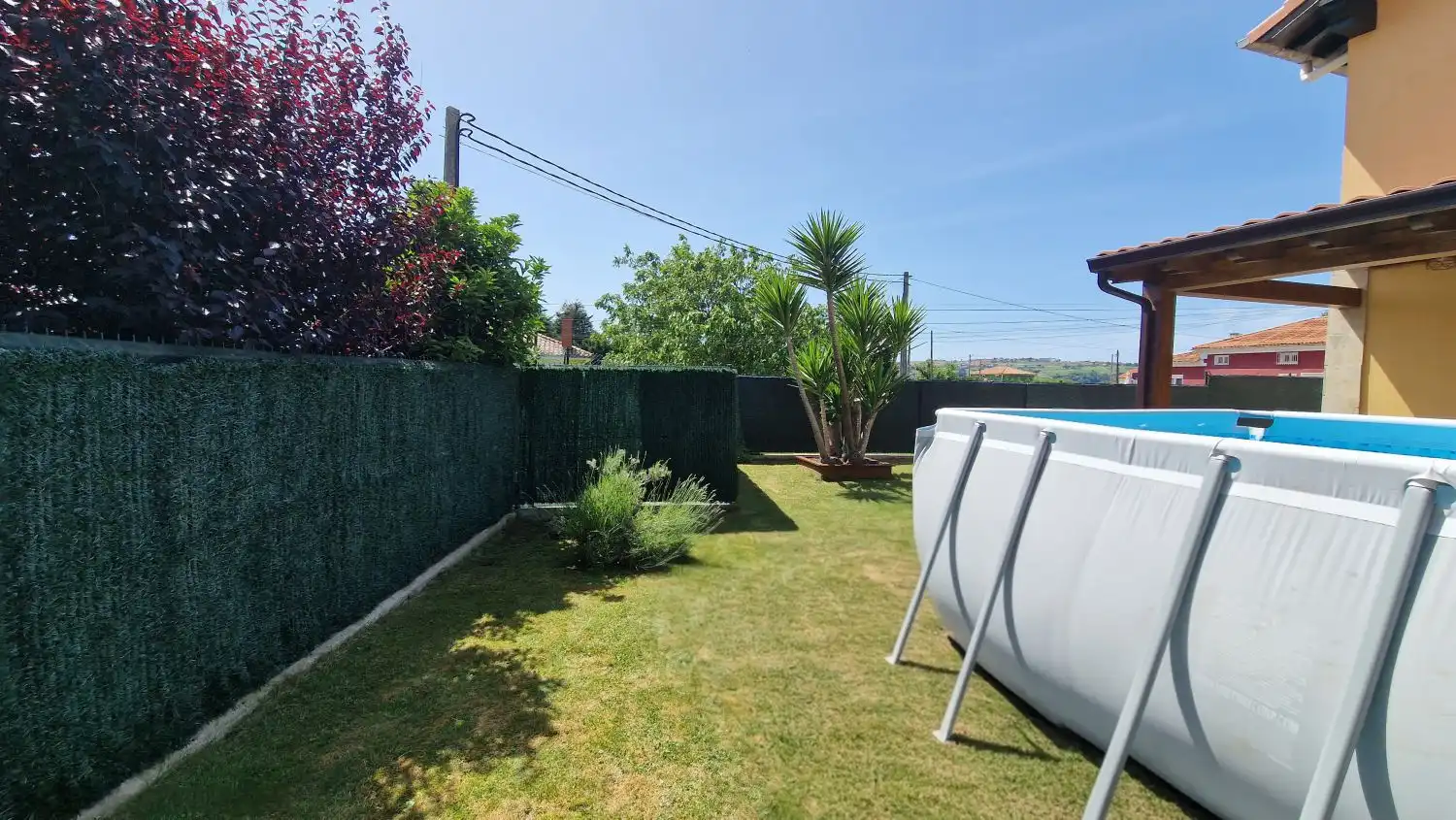 Swimming pool of Houses for sale in Polanco  with Heating, Terrace and Storage room