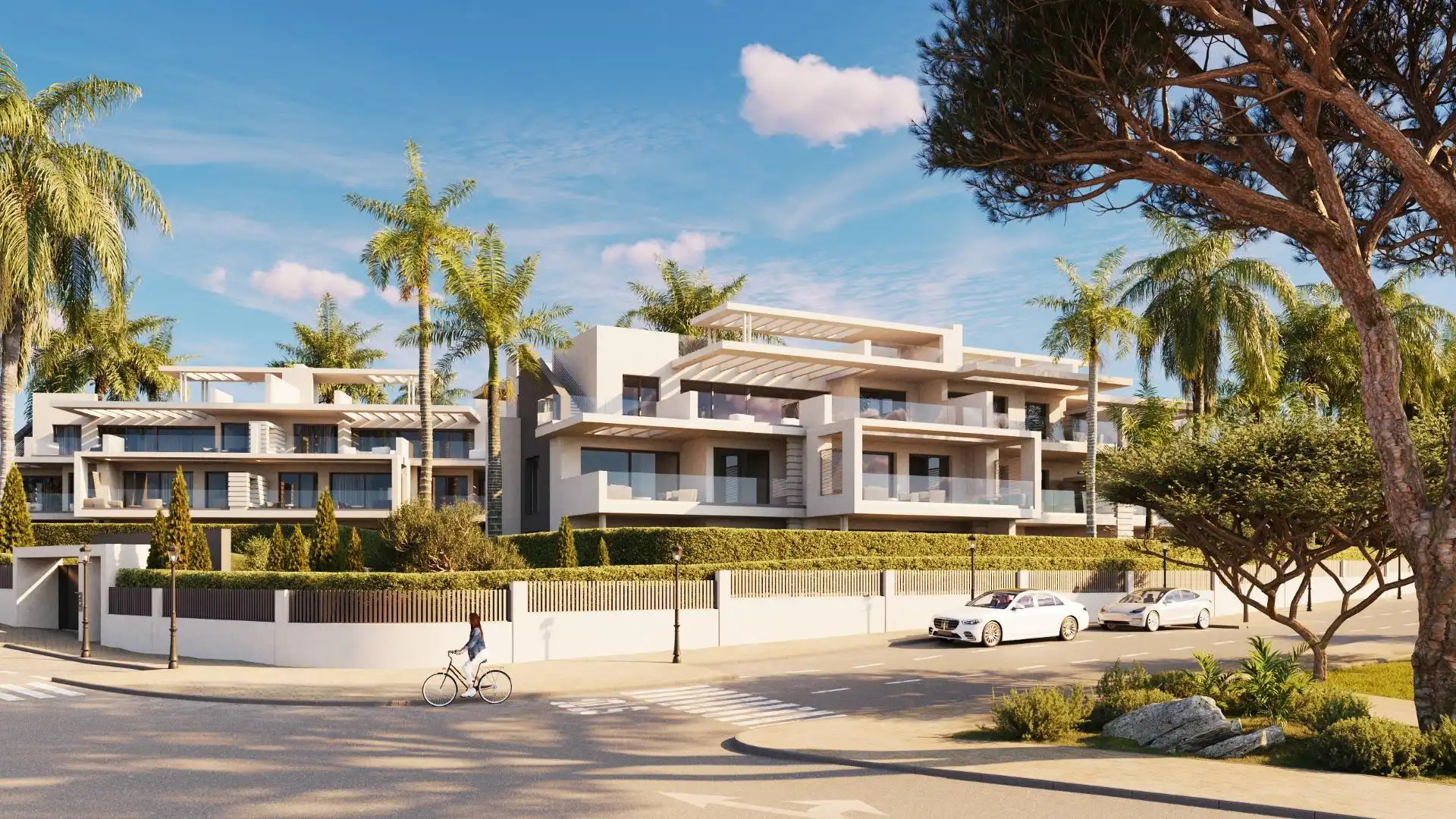 Exterior view of Flat for sale in Estepona  with Air Conditioner, Heating and Private garden