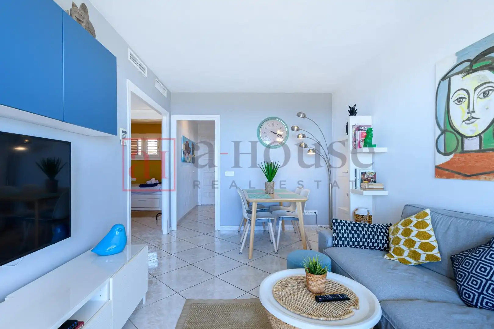 Sala d'estar de Àtic en venda en Sitges amb Aire condicionat, Calefacció i Jardí privat