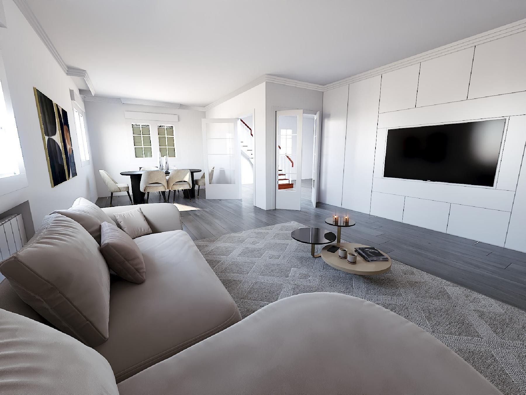 Sala d'estar de Casa o xalet en venda en Grado amb Jardí privat, Terrassa i Traster