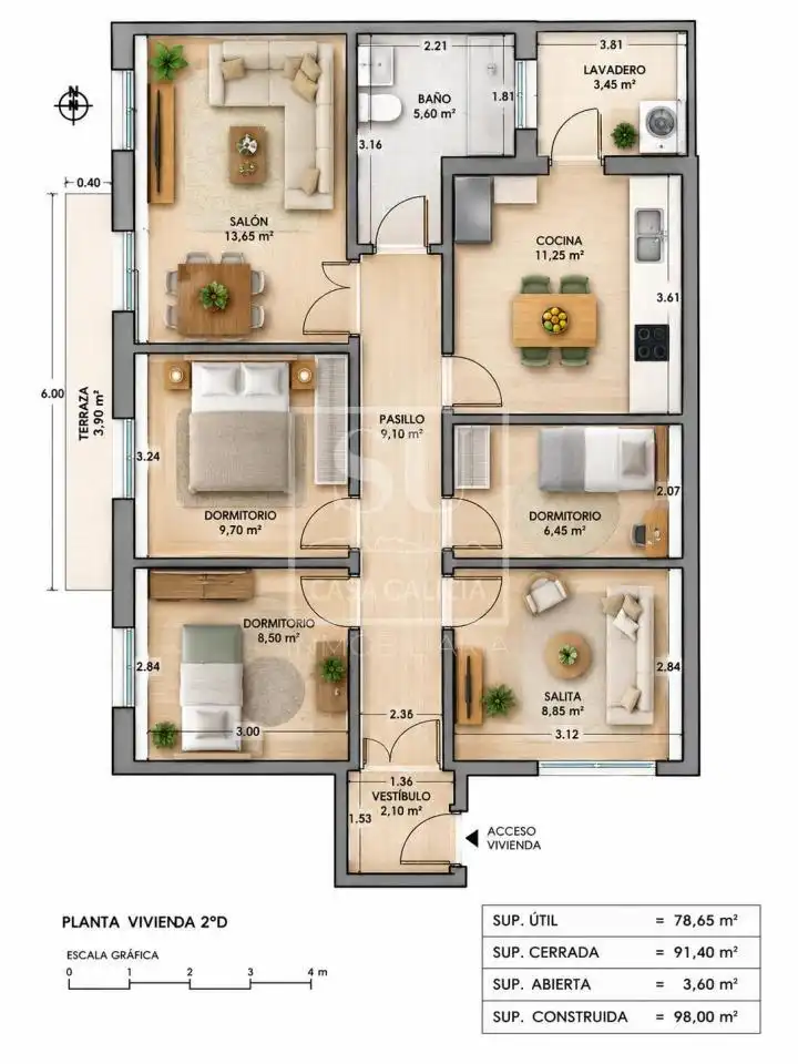 Piso con terraza en venta en Centro Urbano, imagen 29