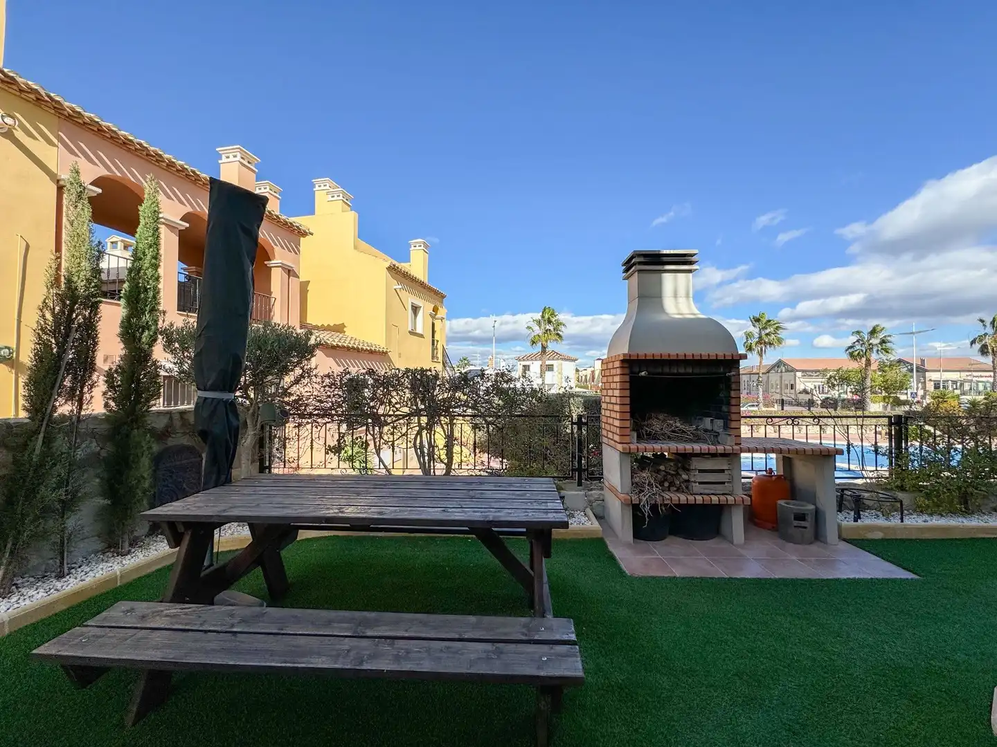 Terrace of Detached homes for rent in Algorfa  with Air Conditioner, Heating and Private garden