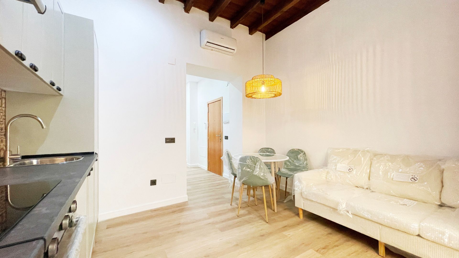 Sala d'estar de Pis en venda en Málaga Capital amb Aire condicionat i Moblat