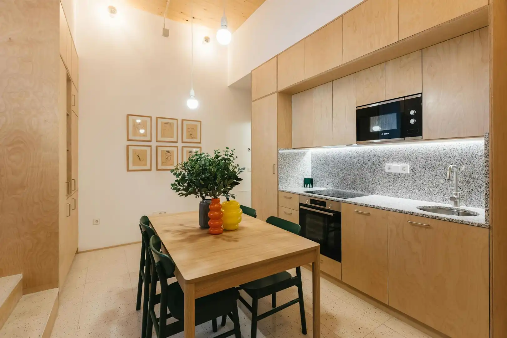 Kitchen of Flat for rent in Madrid  with Air Conditioner, Furnished and Washing machine