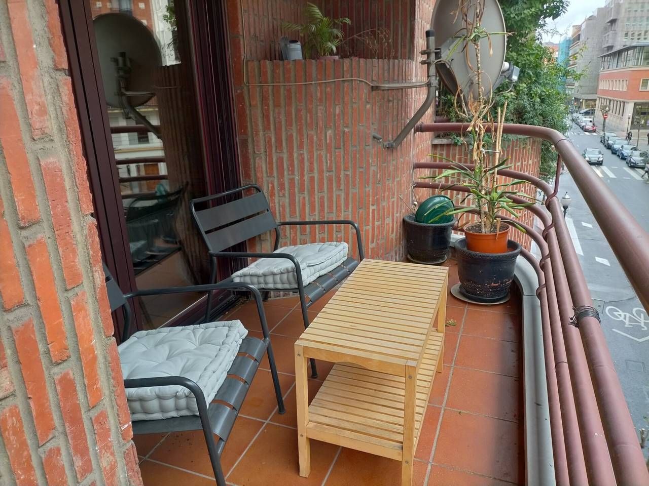 Terrace of Flat to rent in Bilbao   with Heating, Terrace and Furnished