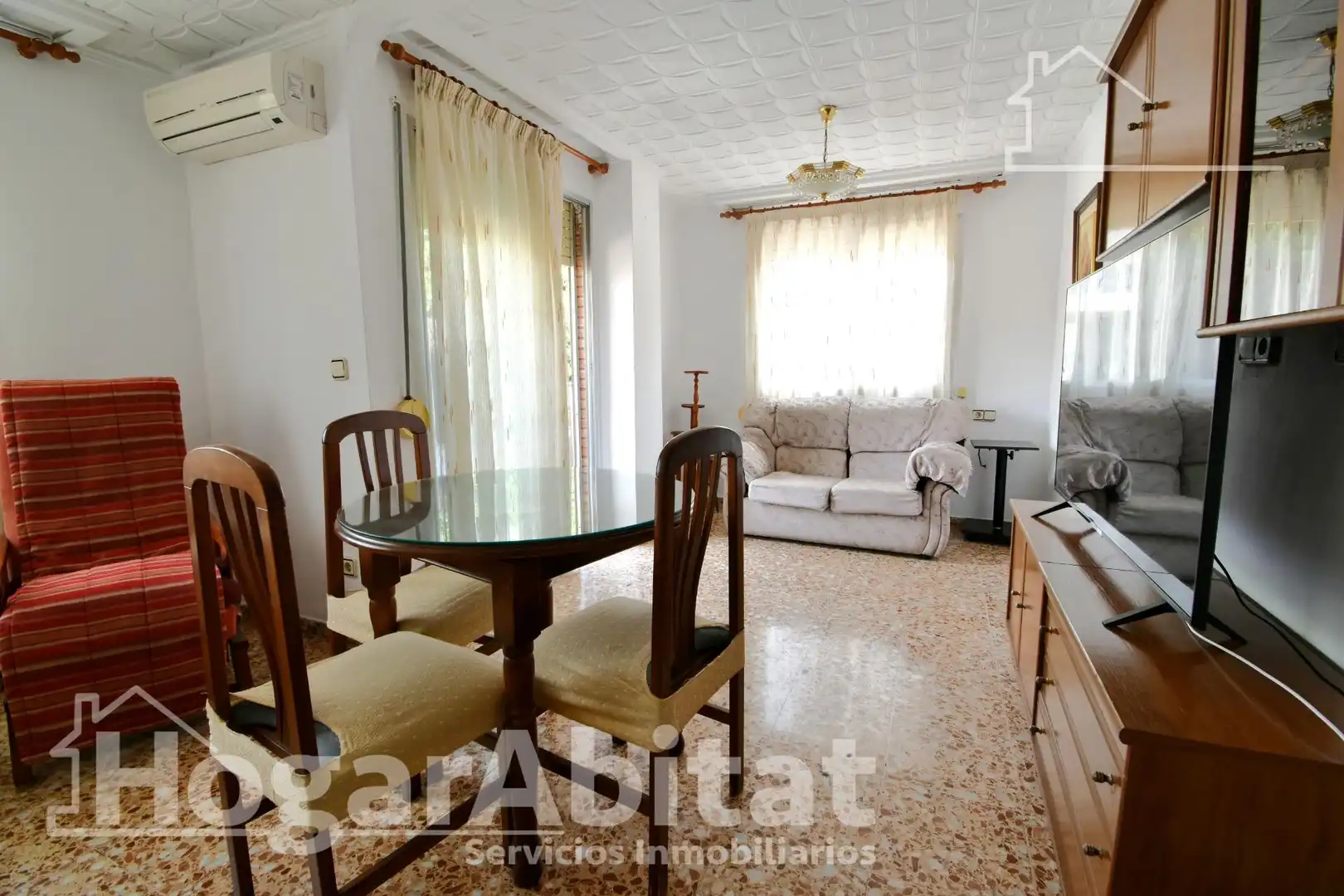 Sala de estar de Piso en venta en Algemesí con Aire acondicionado, Amueblado y Balcón