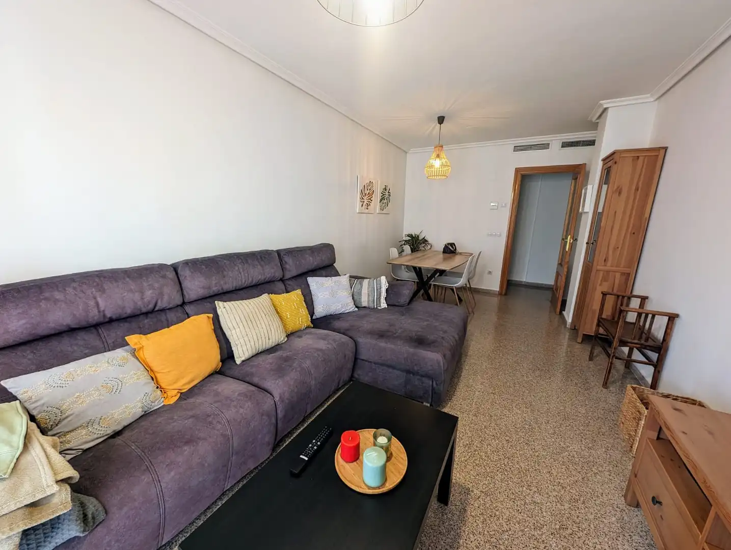 Sala de estar de Piso de alquiler en San Vicente del Raspeig / Sant Vicent del Raspeig con Aire acondicionado, Calefacción y Terraza