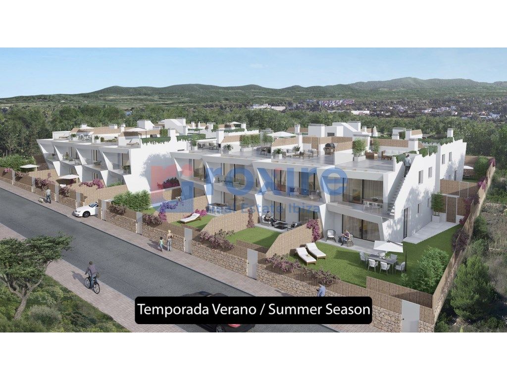 Exterior view of Attic to rent in Sant Antoni de Portmany  with Air Conditioner, Private garden and Terrace