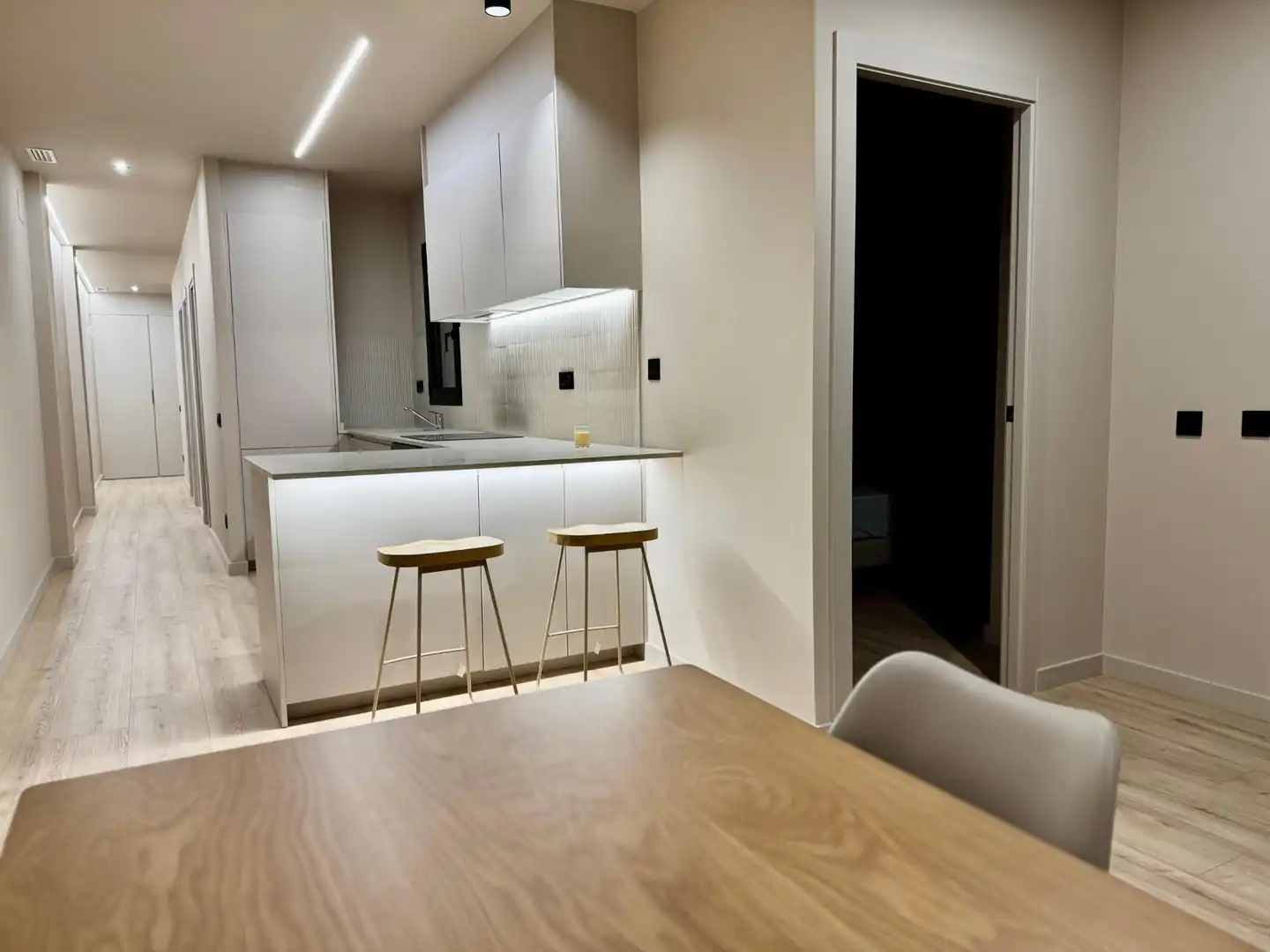 Küche von Wohnung zur Miete in Badalona mit Klimaanlage, Heizung und Möbliert