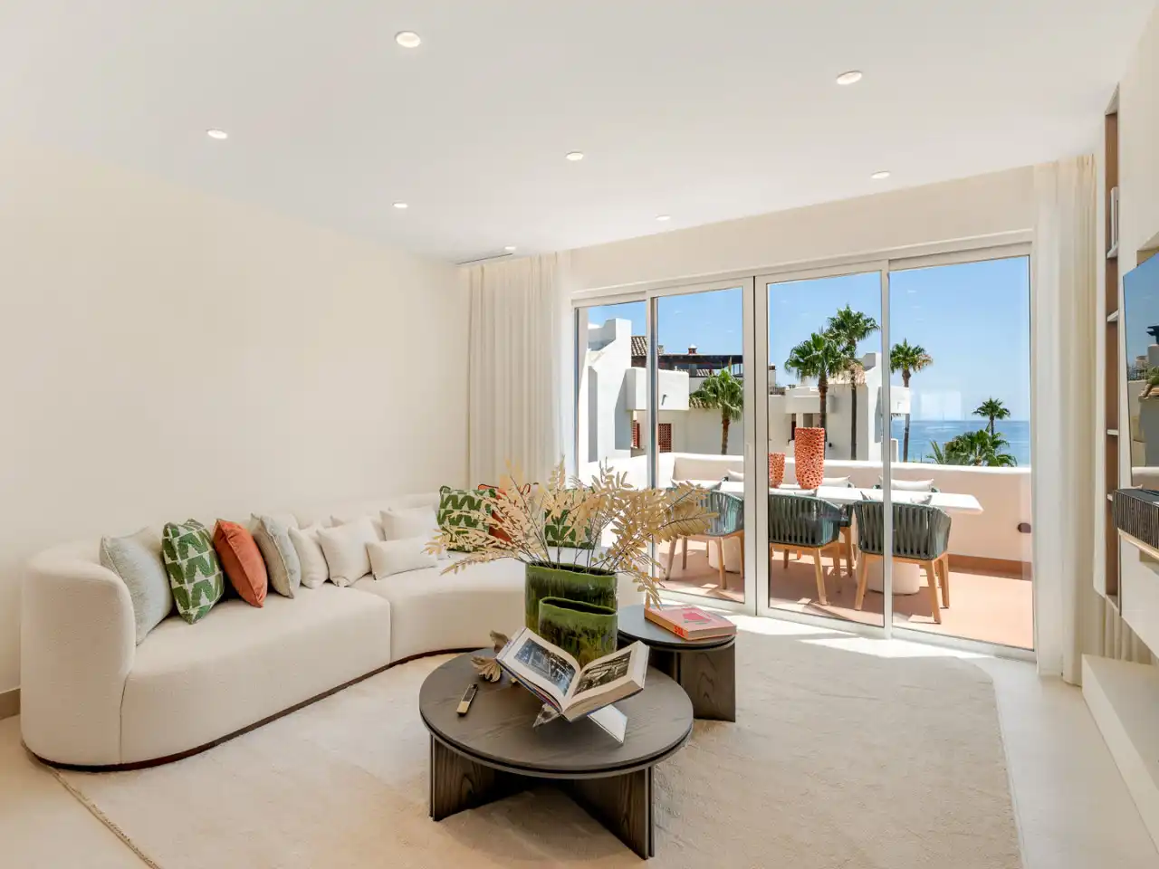 Living room of Duplexes for sale in Estepona  with Air Conditioner, Heating and Terrace