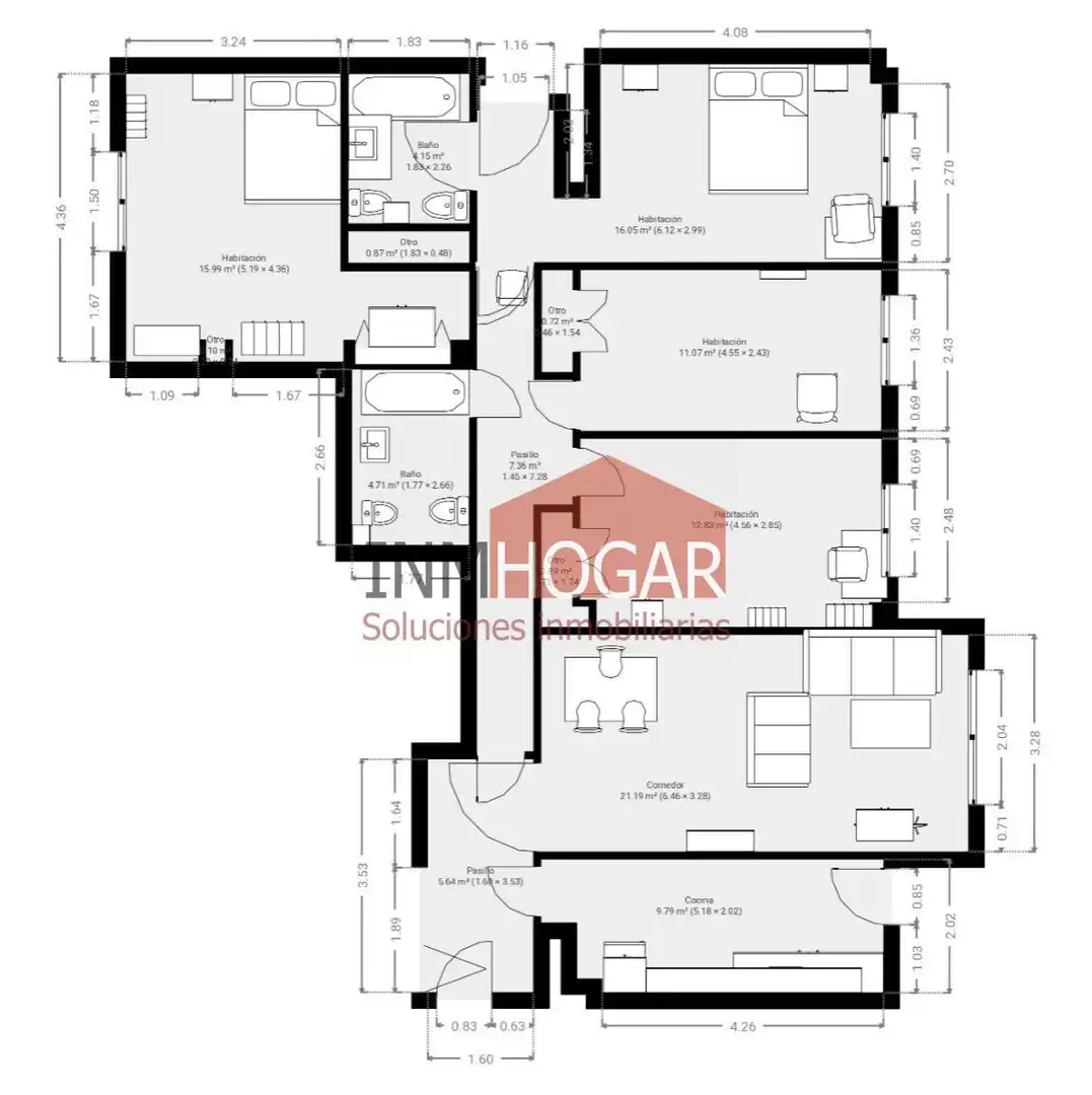 Wohnung zum Verkauf in Ávila mit Heizung, Parkett und Terrasse