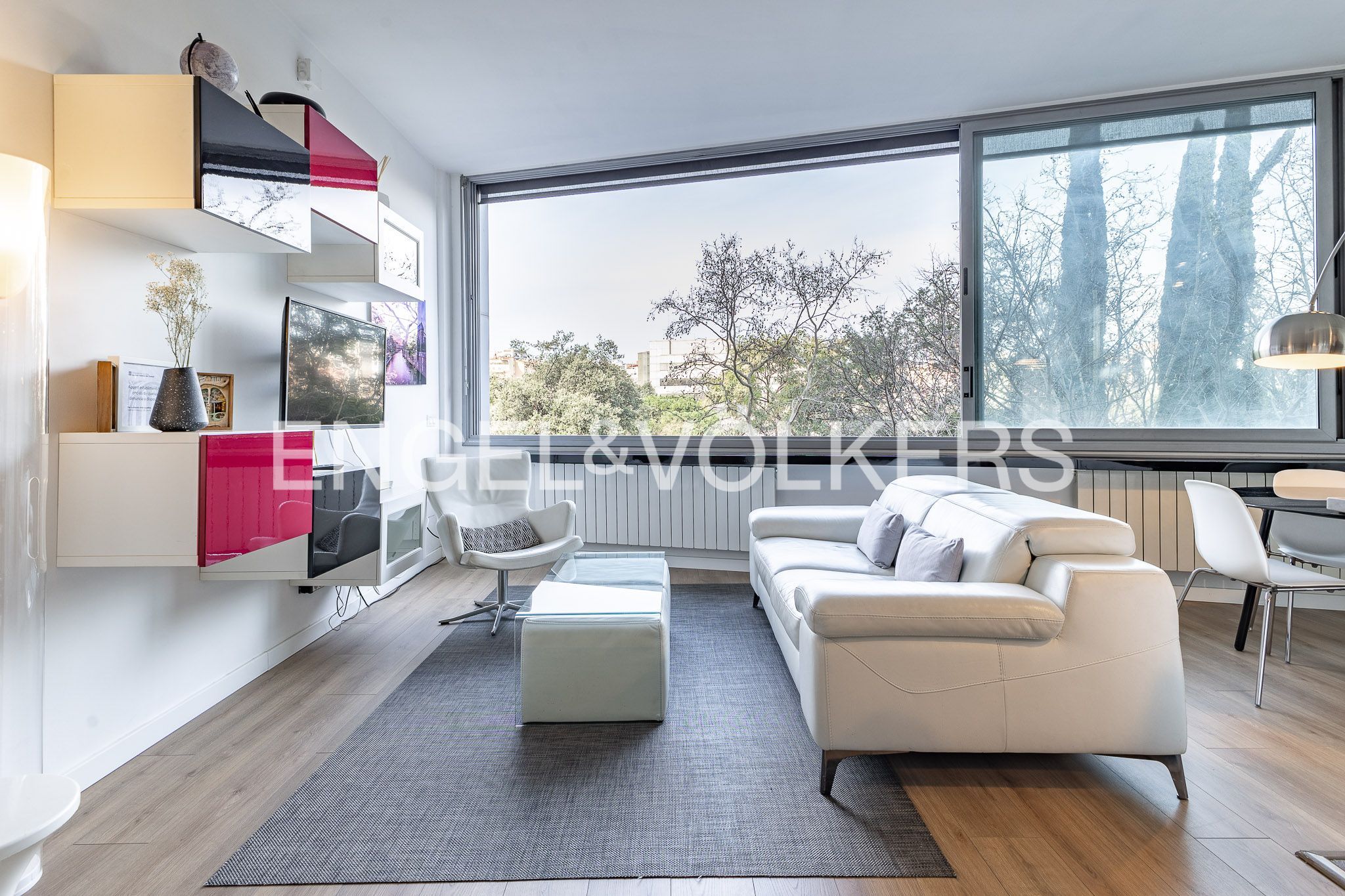 Living room of Flat for sale in  Barcelona Capital  with Air Conditioner, Heating and Parquet flooring