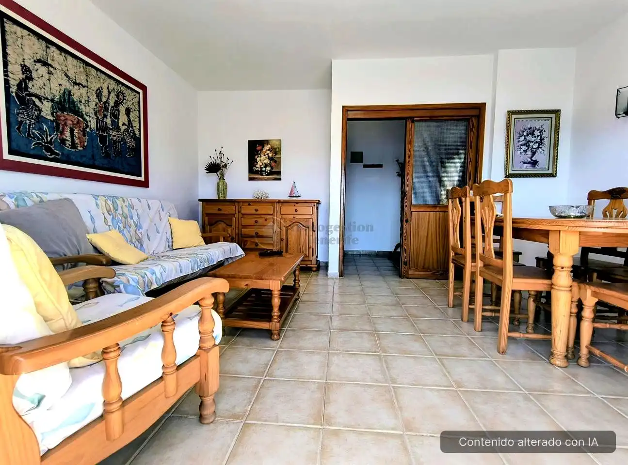 Living room of Flat for rent in Arona  with Furnished and Balcony