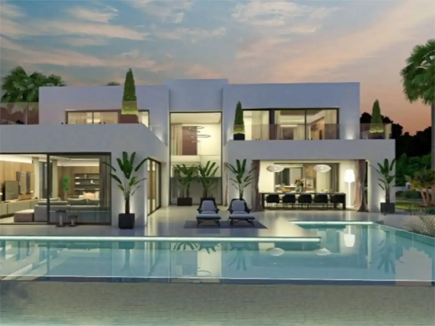 Exterior view of Houses for sale in Marbella  with Air Conditioner, Swimming Pool and Balcony