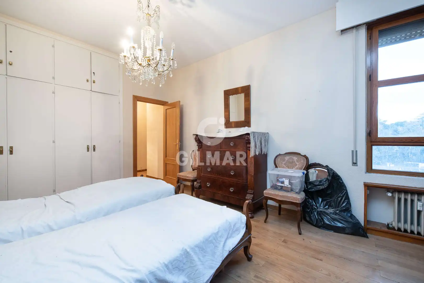 Schlafzimmer von Wohnung zum Verkauf in Madrid mit Heizung, Privatgarten und Abstellraum
