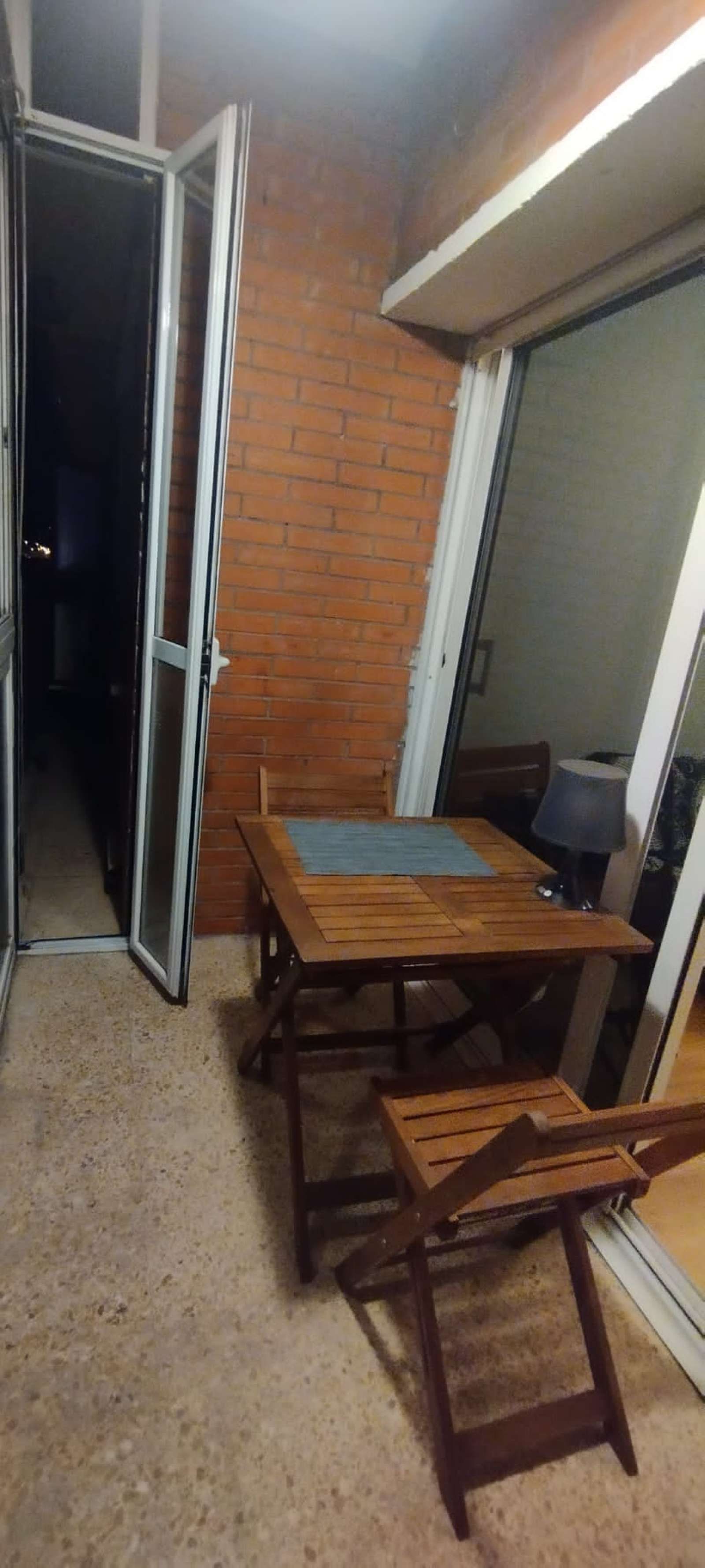 Balcony of Flat to share in  Barcelona Capital  with Air Conditioner, Heating and Terrace