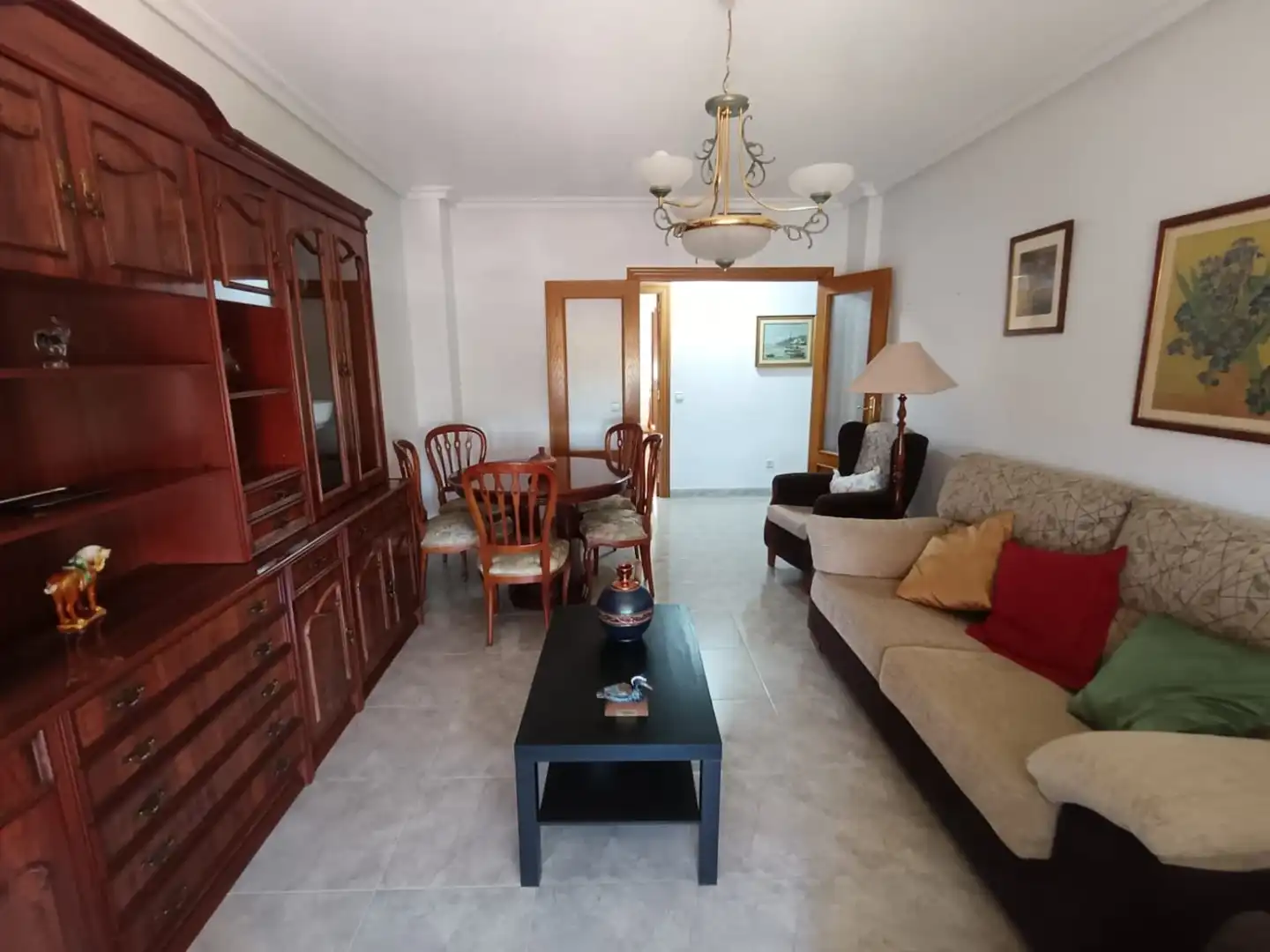 Sala d'estar de Pis de lloguer en Murcia amb Aire condicionat, Calefacció i Moblat