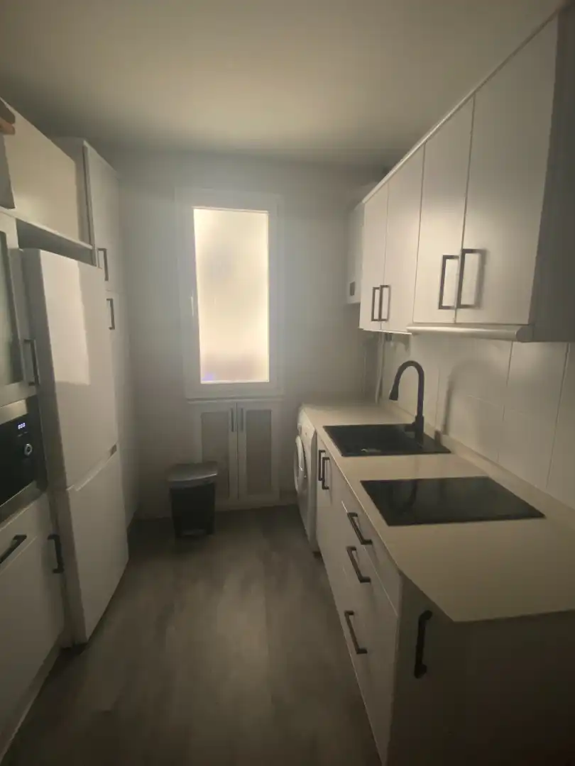 Kitchen of Flat for rent in Madrid  with Air Conditioner and Furnished