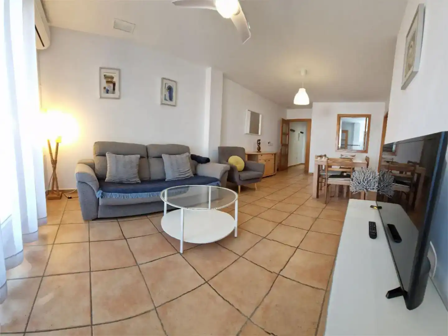 Living room of Flat for rent in Conil de la Frontera  with Air Conditioner, Private garden and Storage room