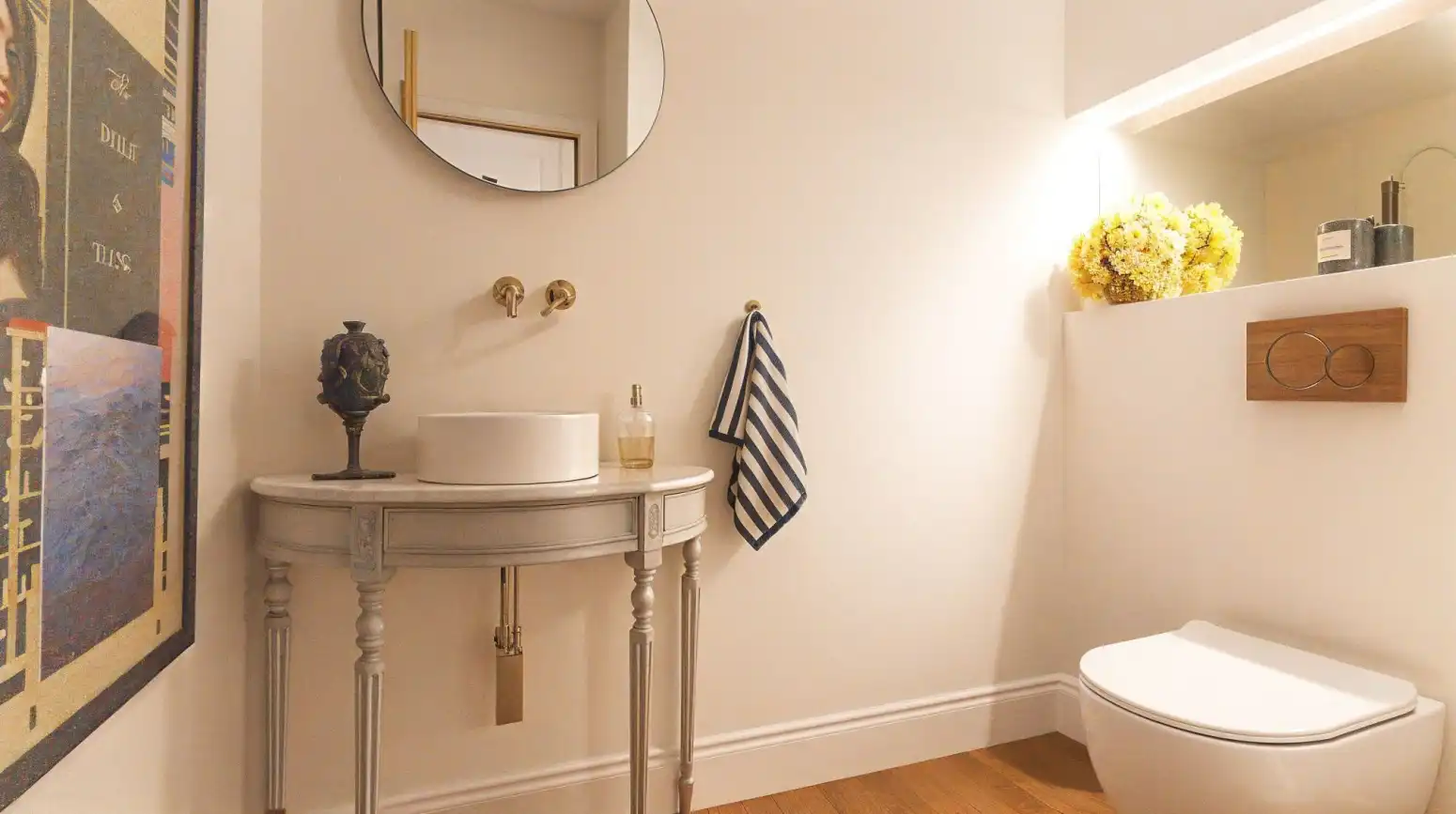 Badezimmer von Dachboden zum Verkauf in  Palma de Mallorca mit Klimaanlage, Heizung und Terrasse
