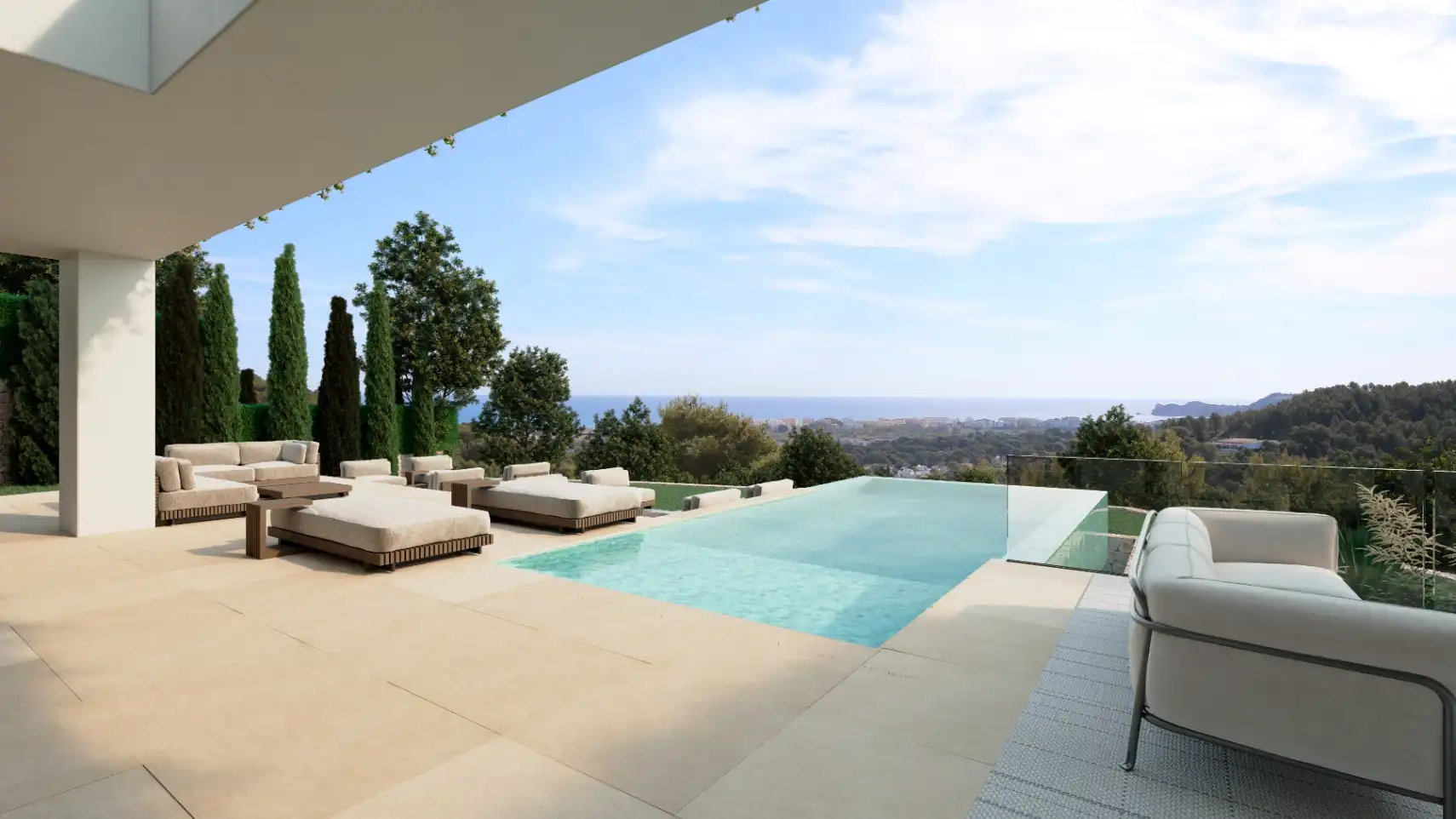 Swimming pool of Houses for sale in Jávea / Xàbia  with Air Conditioner, Terrace and Swimming Pool