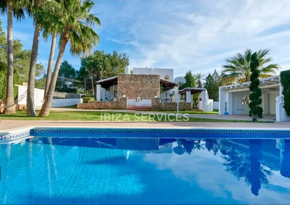 Exterior view of House or chalet to rent in Sant Josep de sa Talaia  with Air Conditioner, Private garden and Swimming Pool