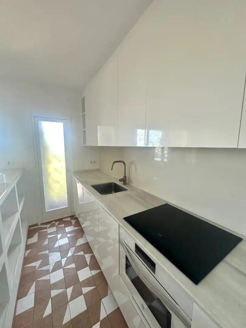 Kitchen of Flat for rent in Barcelona  with Air Conditioner, Furnished and Oven