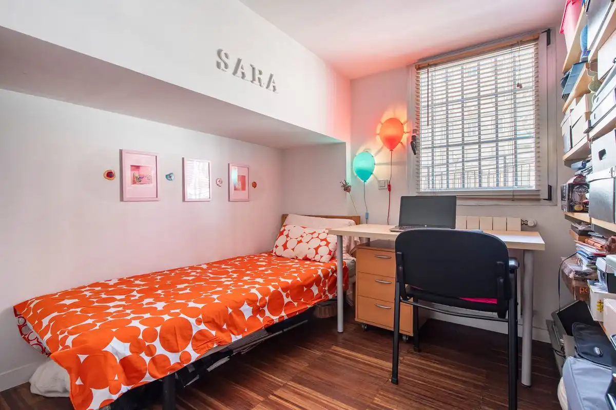 Schlafzimmer von Loft zum Verkauf in Madrid mit Heizung, Privatgarten und Möbliert