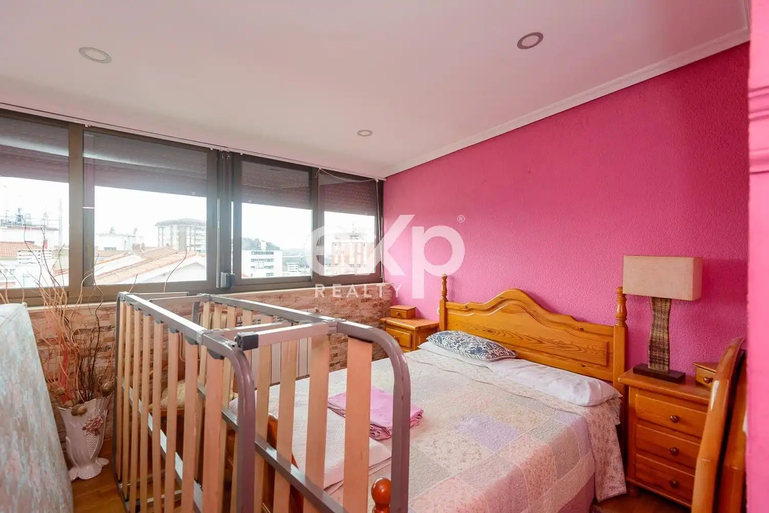 Bedroom of Flat for sale in Avilés  with Heating, Terrace and Furnished