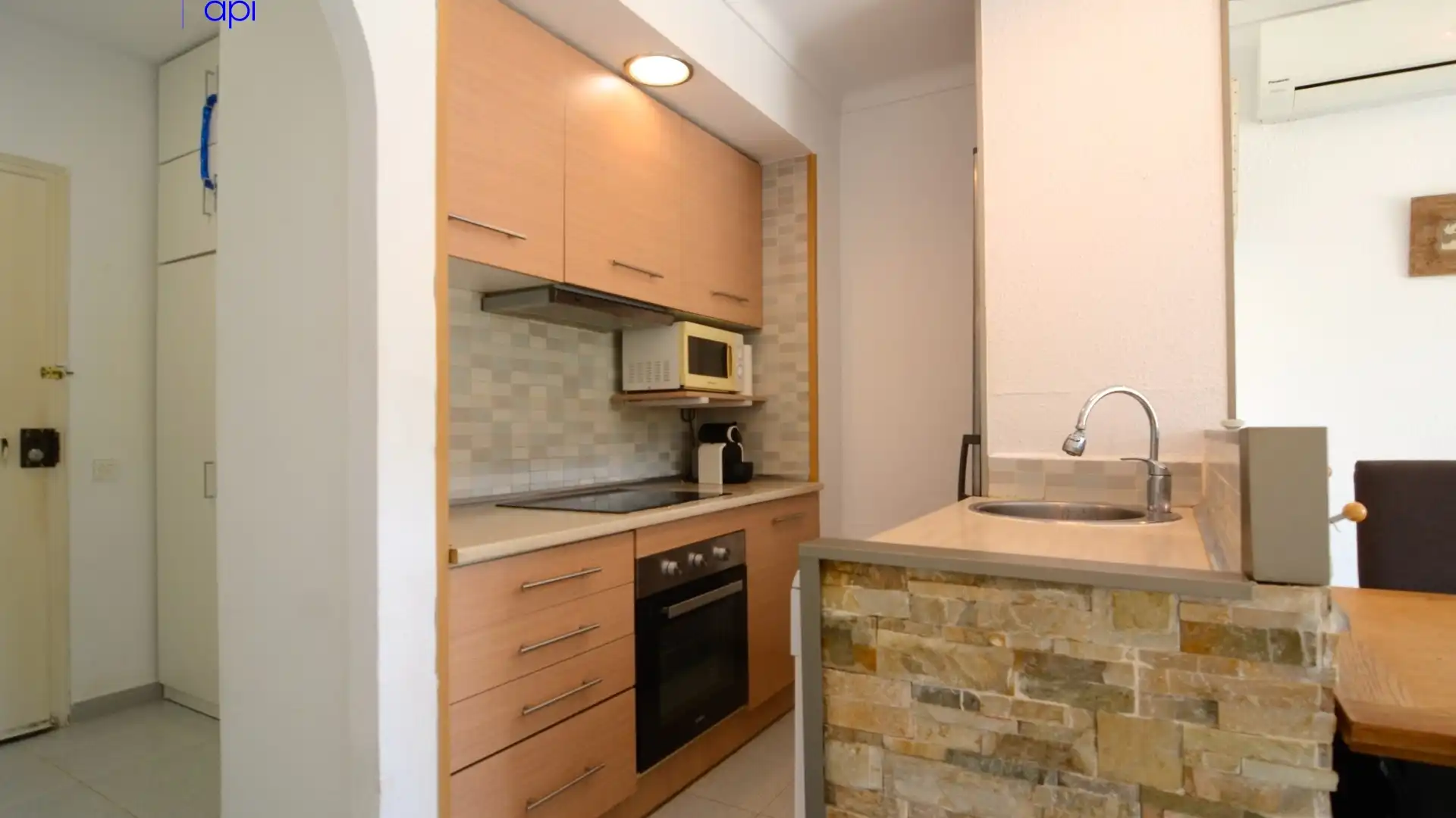 Kitchen of Flat for sale in L'Escala  with Air Conditioner, Terrace and Swimming Pool