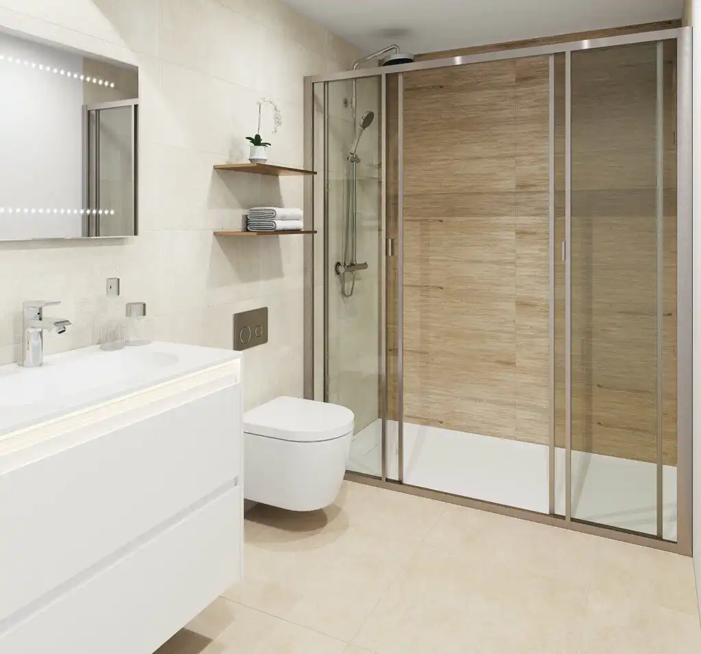 Baño de Apartamento en venta en Torremolinos con Aire acondicionado, Jardín privado y Terraza