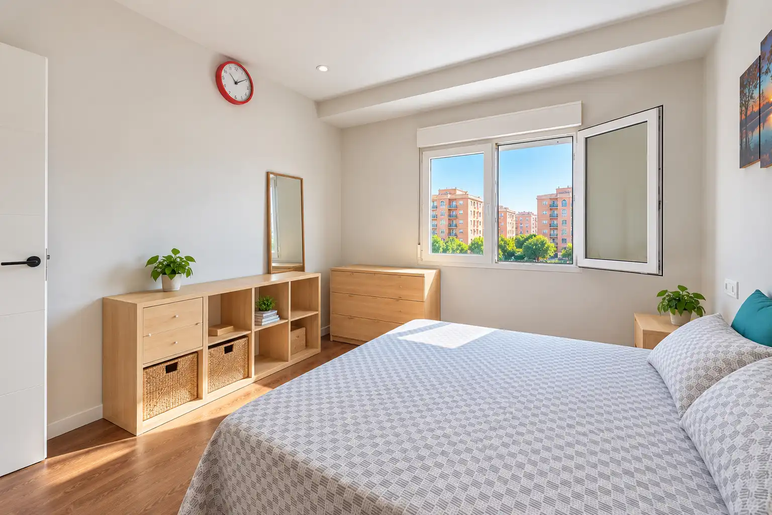 Schlafzimmer von Wohnung zum Verkauf in Murcia mit Klimaanlage, Möbliert und Balkon