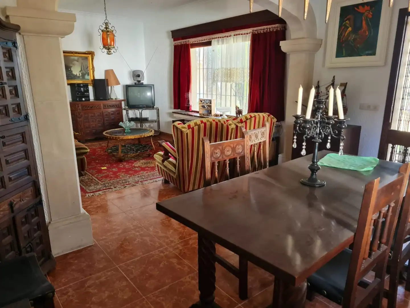 Sala de estar de Casa adosada en venta en Campos con Trastero y Piscina