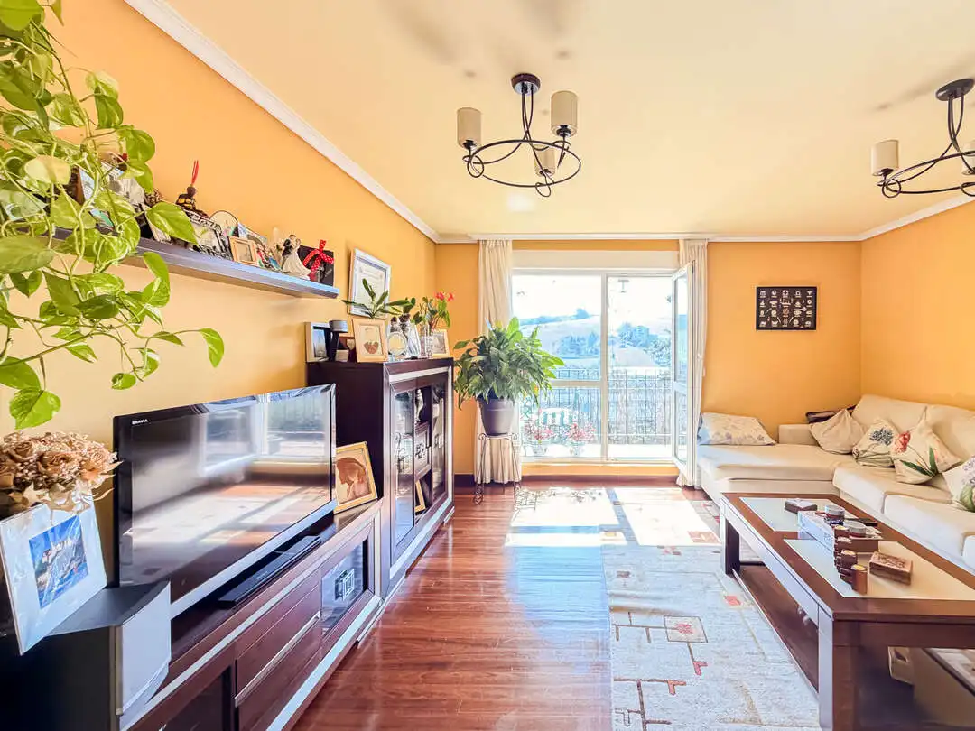 Sala de estar de Piso en venta en Santa Cruz de Bezana con Calefacción, Terraza y Trastero