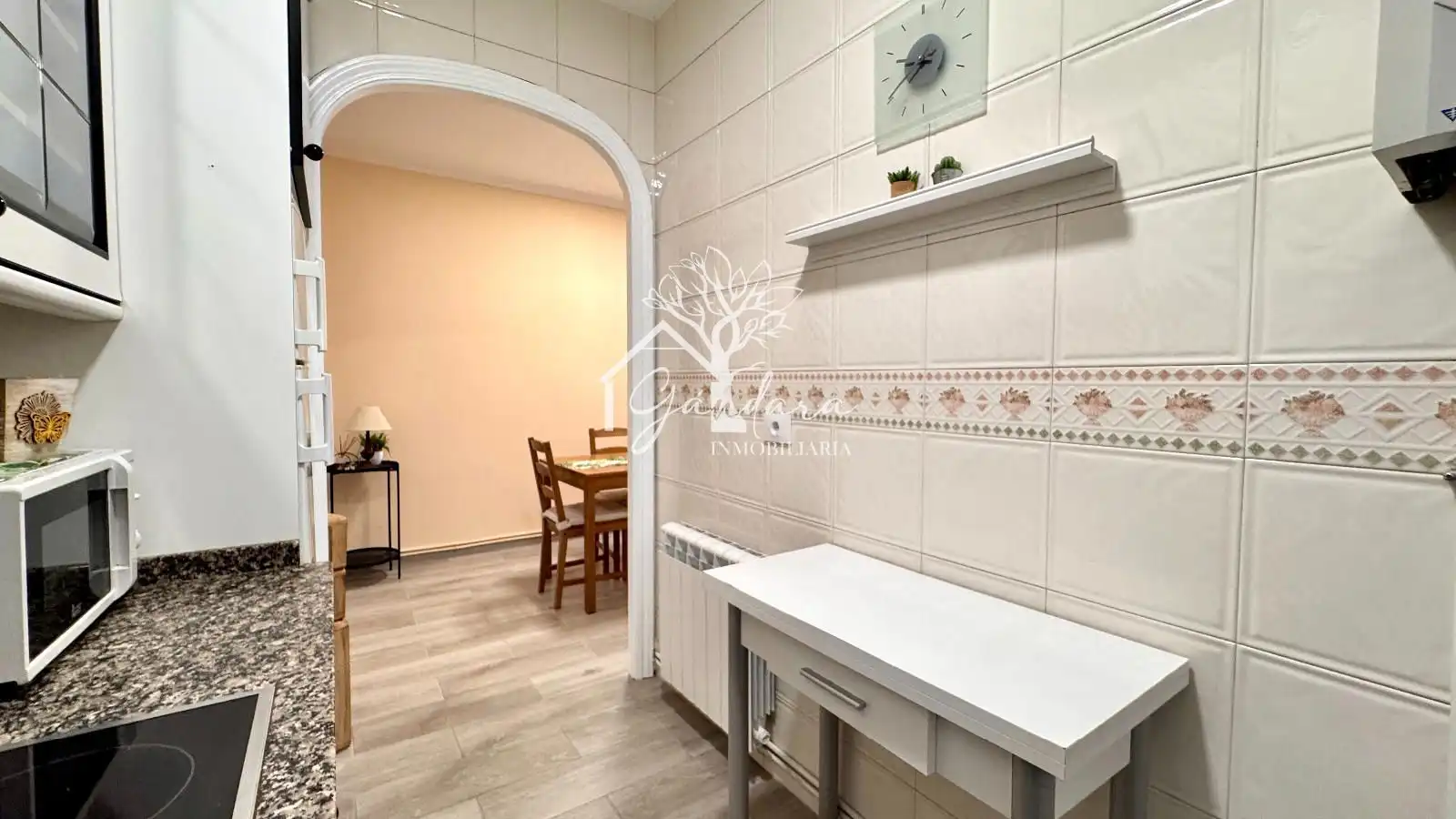 Kitchen of Flat for rent in Ferrol  with Heating, Furnished and Washing machine