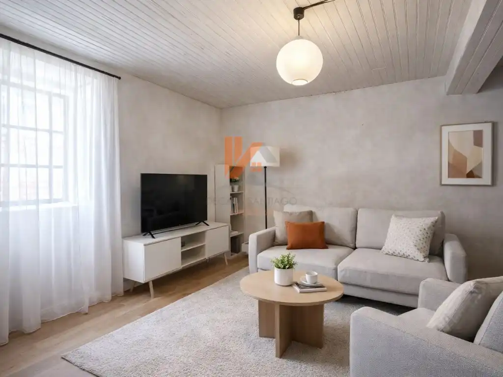 Sala de estar de Casa o chalet en venta en Santiago de Compostela 
