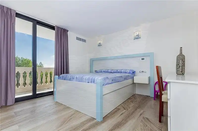 Schlafzimmer von Haus oder Chalet zur Miete in  Palma de Mallorca mit Klimaanlage, Heizung und Privatgarten