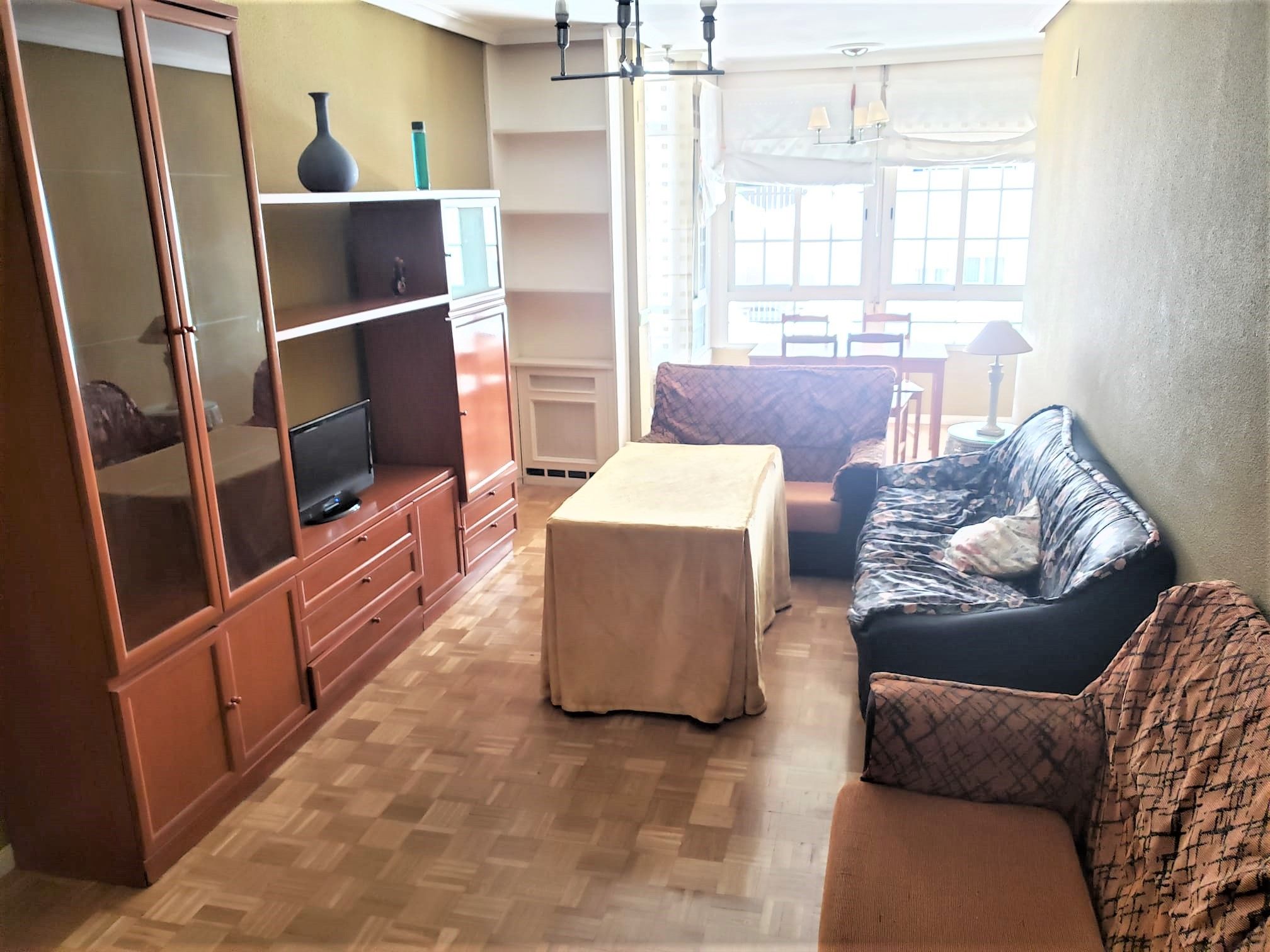Living room of Flat to rent in Cáceres Capital  with Heating, Terrace and Furnished