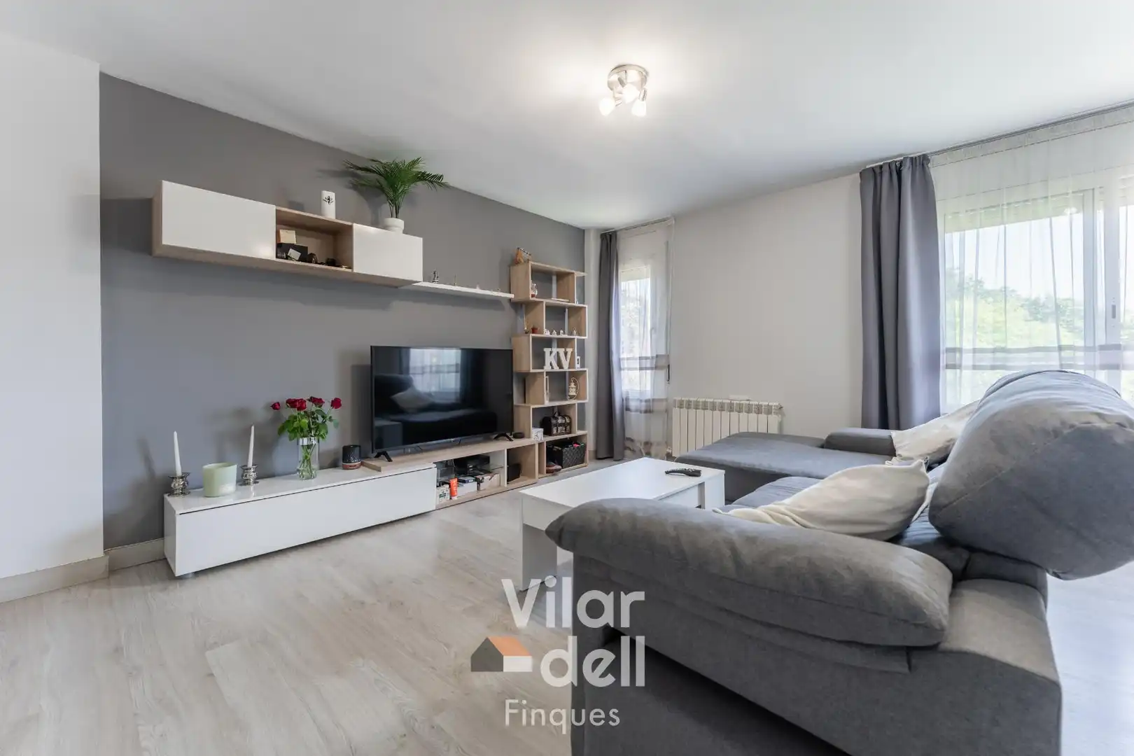 Sala d'estar de Pis en venda en Mollet del Vallès amb Aire condicionat, Calefacció i Parquet