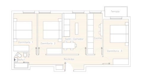 Foto 2 de Pis en venda a Paraguay Kalea, El Pilar, Vitoria - Gasteiz