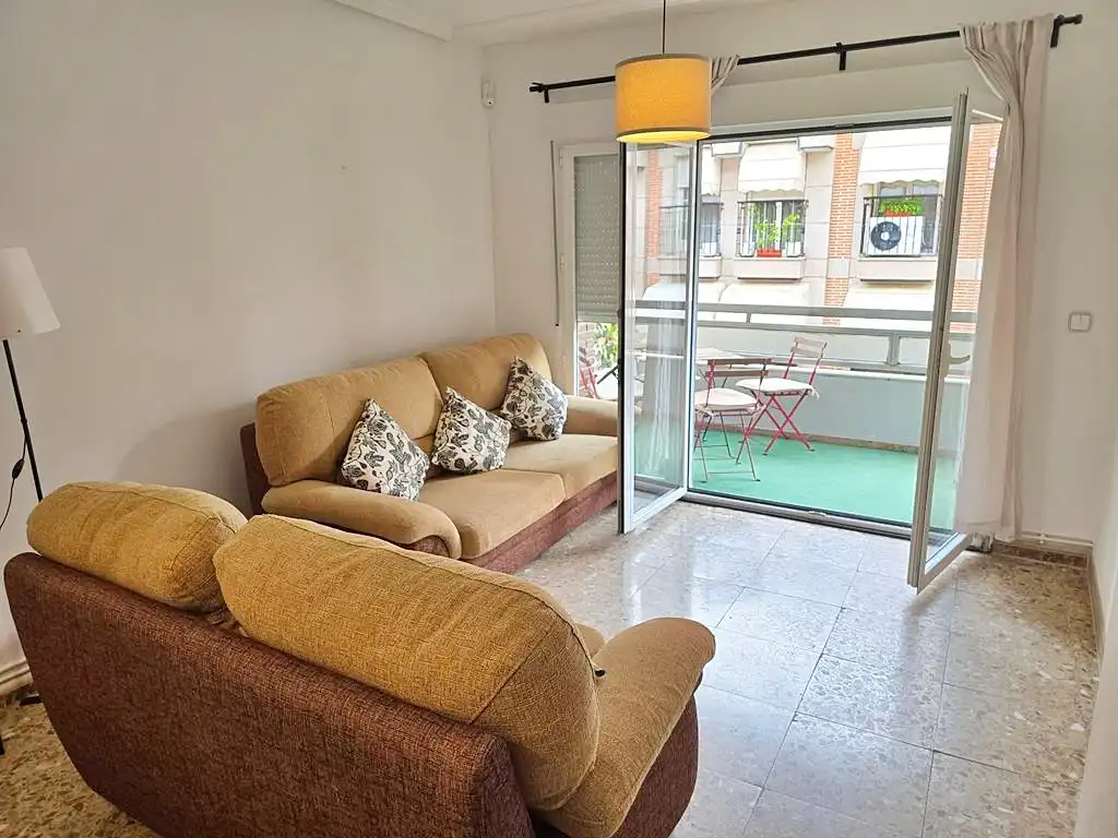 Sala d'estar de Pis per a compartir en Leganés amb Aire condicionat, Calefacció i Terrassa