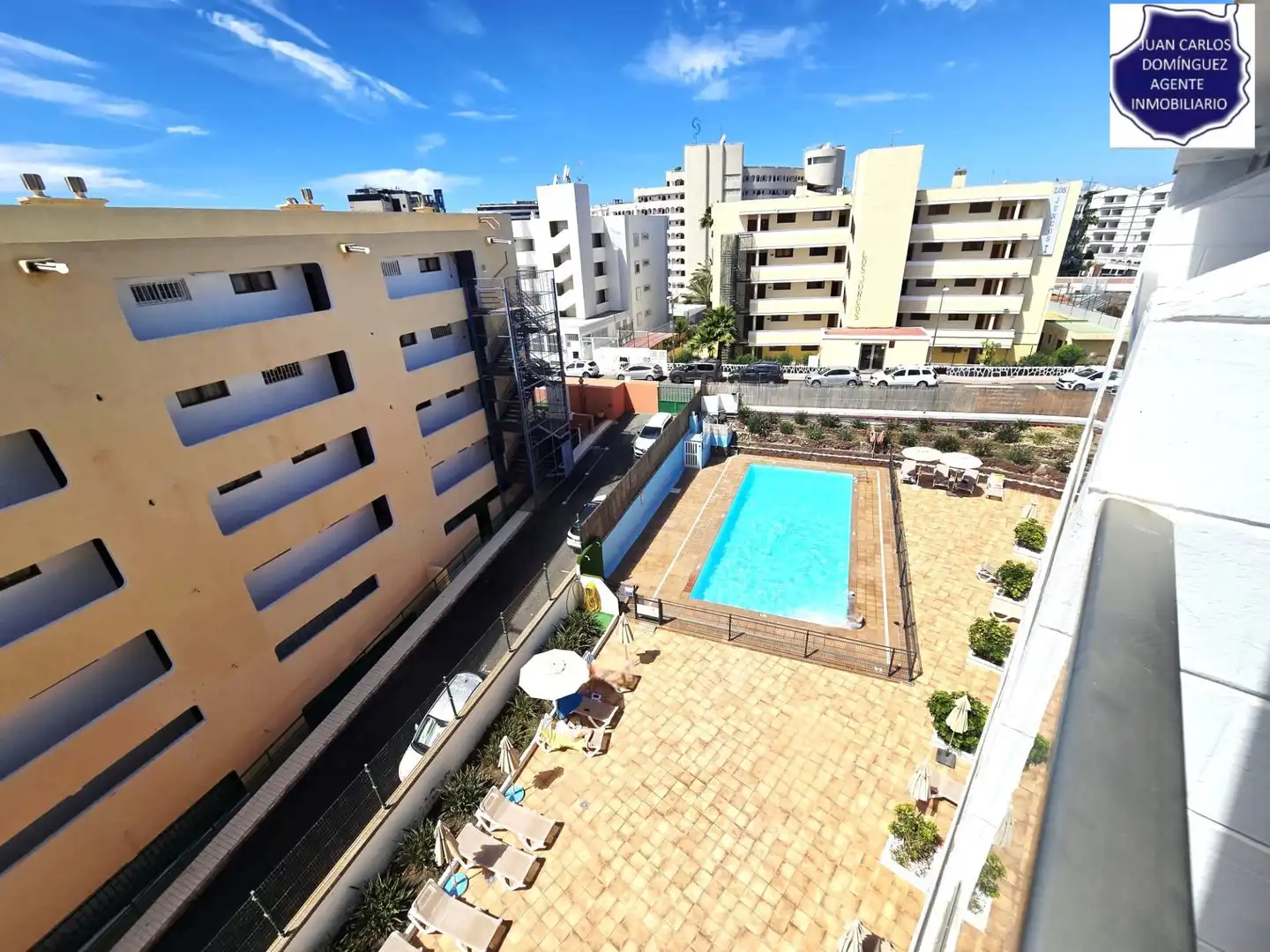 Vista exterior de Apartament de lloguer en San Bartolomé de Tirajana amb Terrassa, Moblat i Piscina comunitària