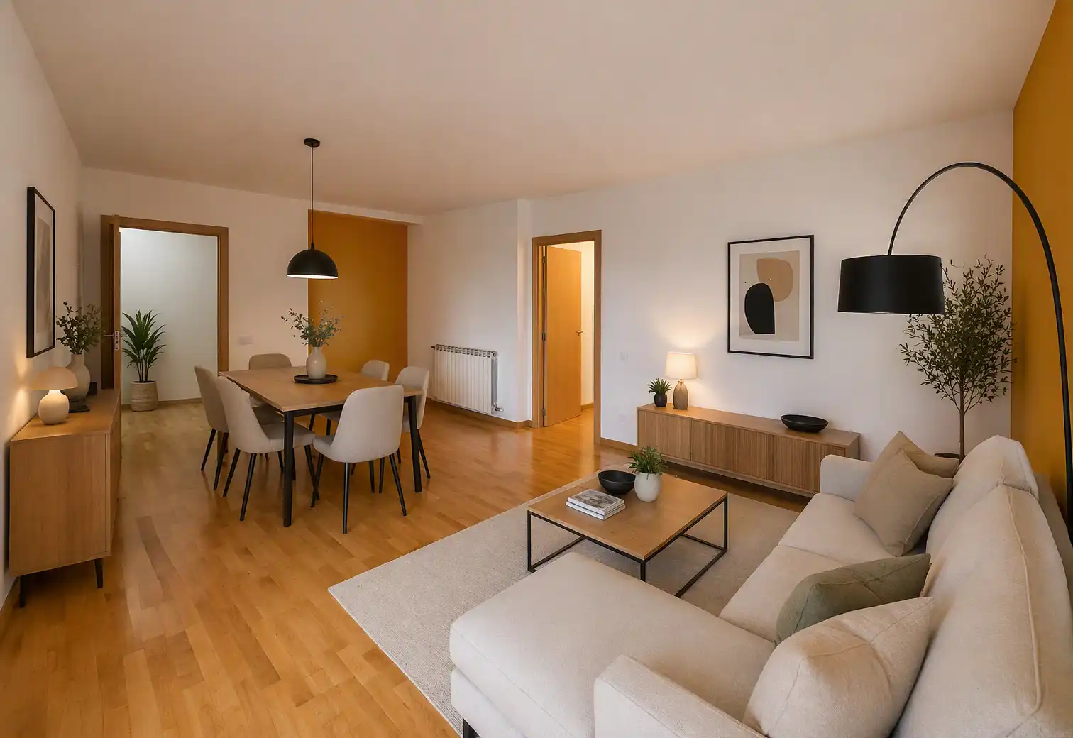 Living room of Flat for sale in Sentmenat  with Heating, Parquet flooring and Terrace