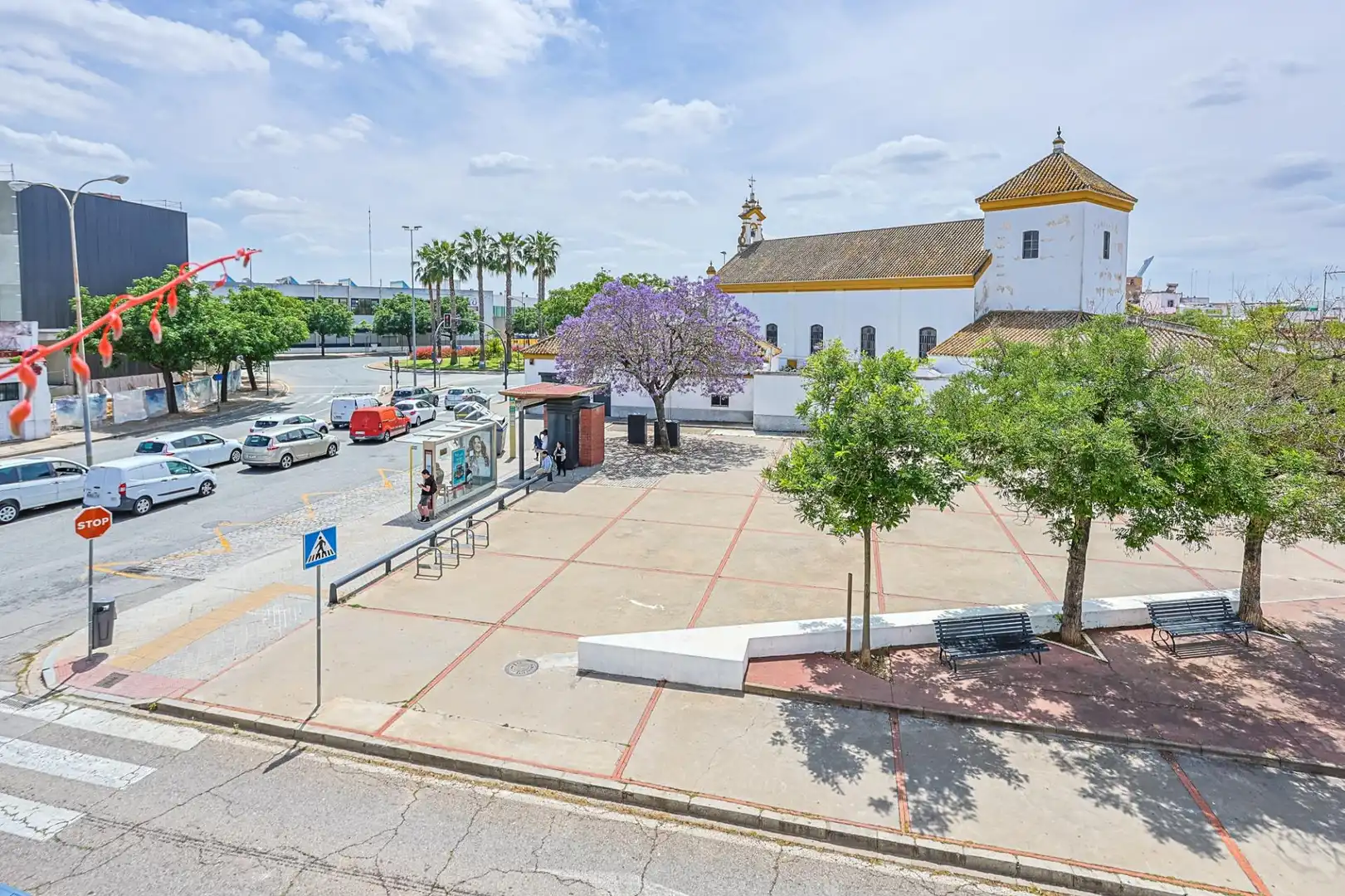 Exterior view of Flat for sale in Sevilla  with Air Conditioner and Balcony