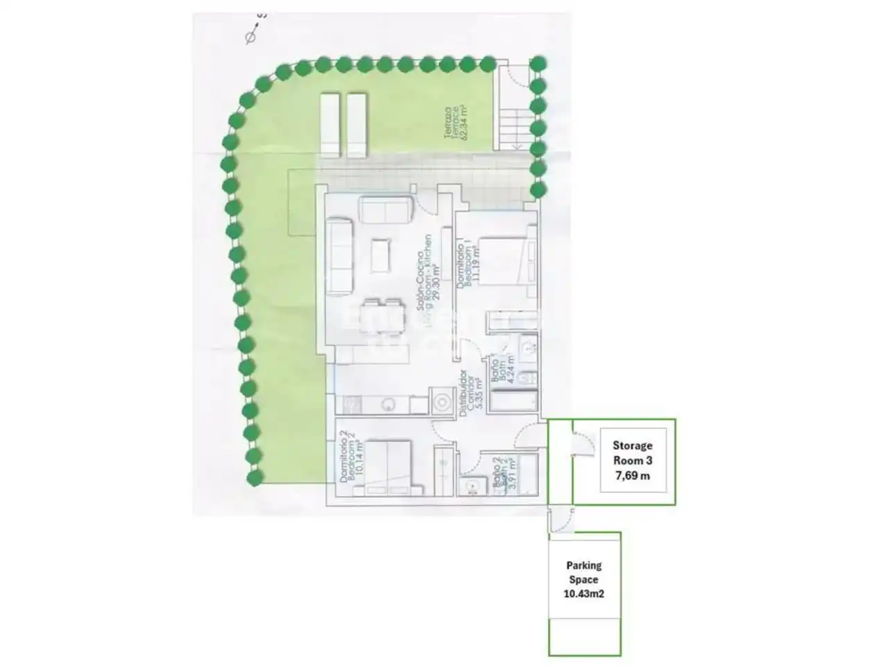 Apartament amb terrassa en venda a Calle Colombia, imagen 34