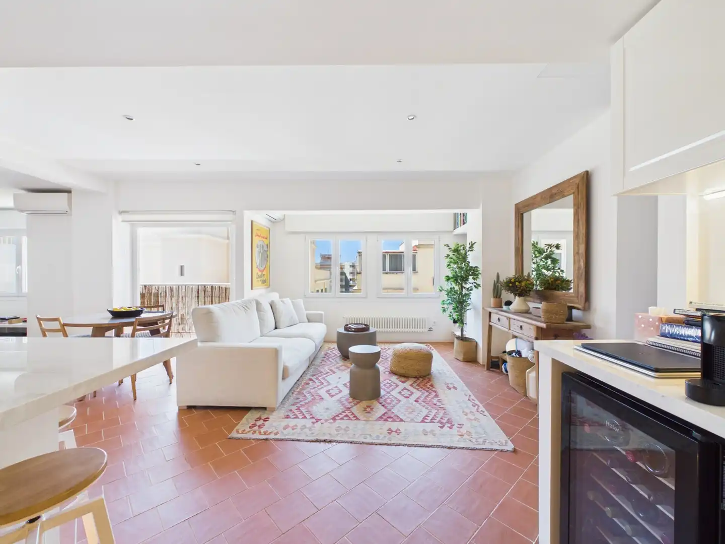 Living room of Apartments for rent in  Palma de Mallorca  with Air Conditioner, Furnished and Balcony