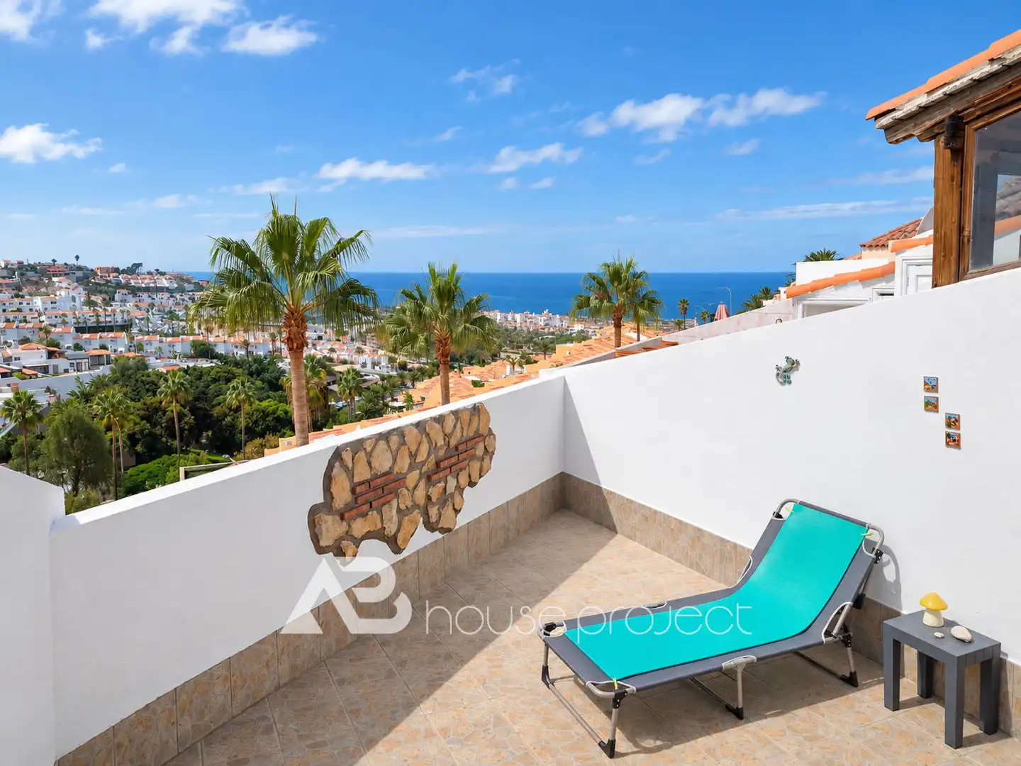 Terrace of Flat for rent in Adeje  with Private garden, Terrace and Furnished