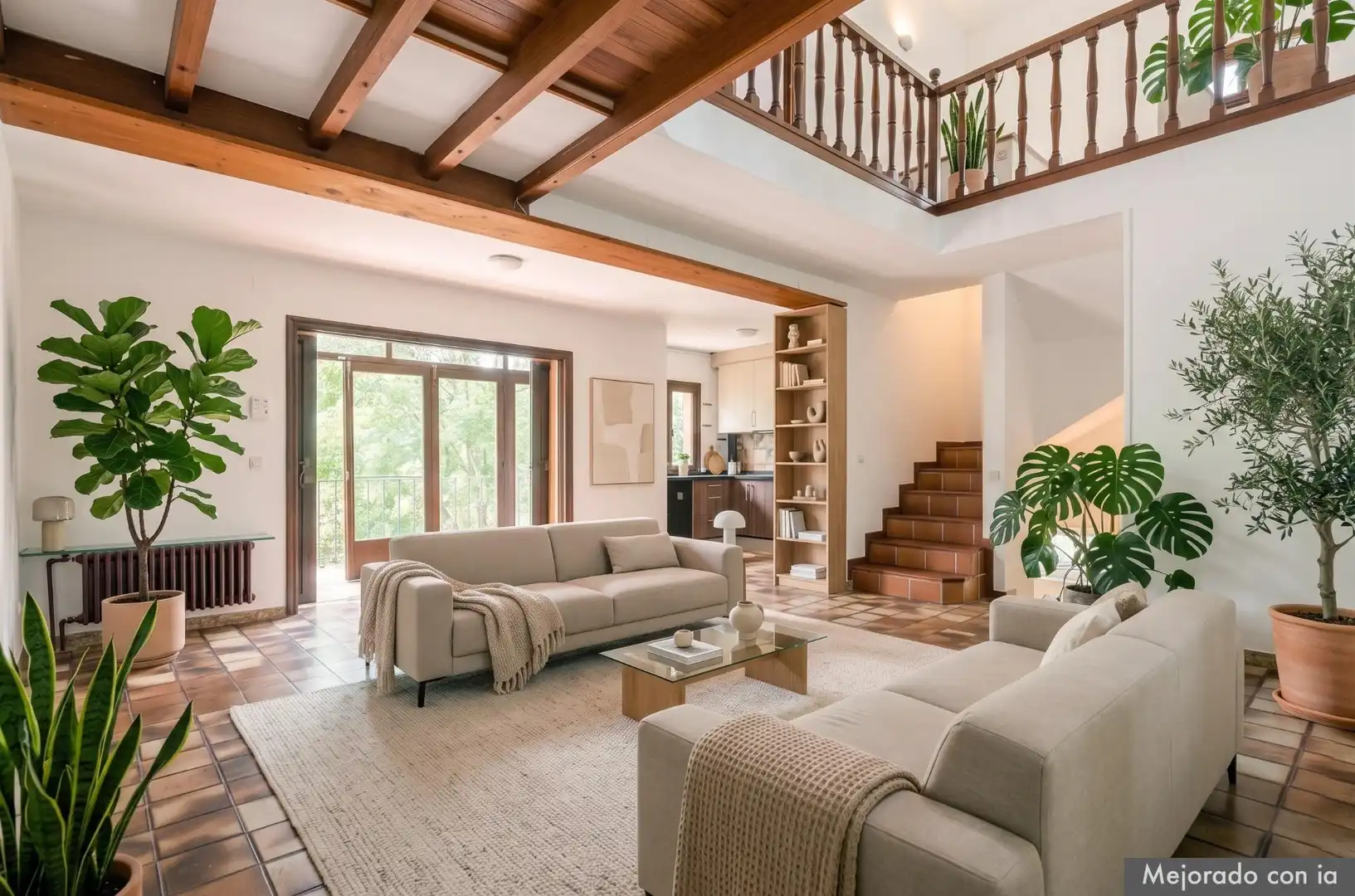 Living room of Houses for sale in Noreña  with Heating, Private garden and Terrace