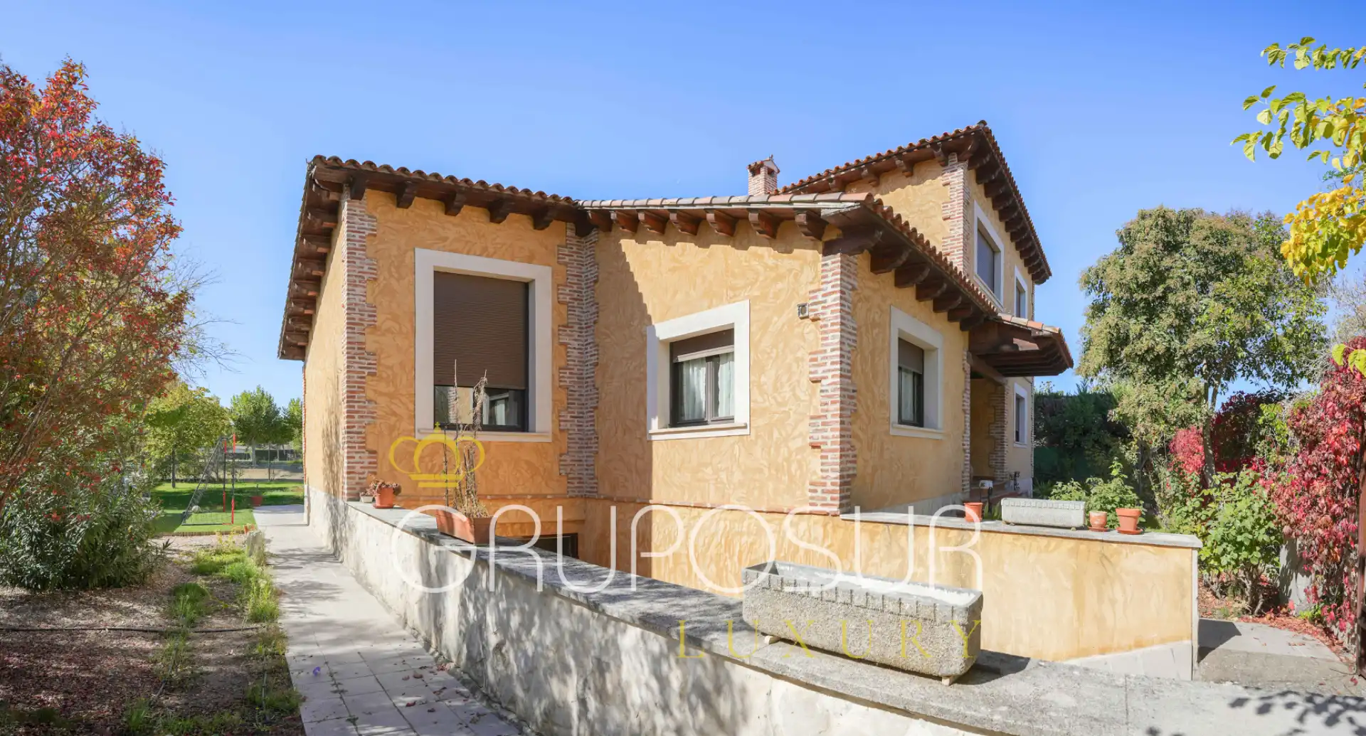 Vista exterior de Casa o chalet en venta en Boecillo con Calefacción, Jardín privado y Terraza